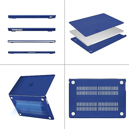 Image of MOSISO Compatible with MacBook Air 15 inch Case M5 M4 M3 M2 2026 2025-2023 | Model A3448 A3241 A3114 A2941, Scratch-Resistant Ultra-Thin Protective Hard Shell Case Cover, Royal Blue