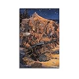 YBHF Vintage-Poster WW II Gewehr Soldat Militär Poster 