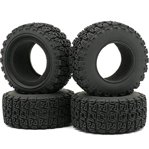 4Pcs Rc 2.2/3.0 Short Course Sc Tires Tyre Fit Pro-Line Rpm Jconcepts Sc Wheels Rims Black #TOP2