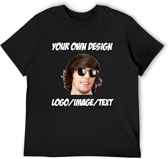 Custom T Shirts Design Your Own Customized T Shirts for Men/Women Add Logo Personalized Shirt Printed Picture Front/Back