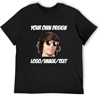 Custom T Shirts Design Your Own Customized T Shirts for Men/Women Add Logo Personalized Shirt Printed Picture Front/Back