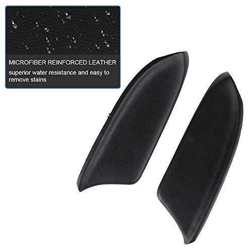 Lujuntec Front Door Panels Armrest Fits 2008-2012 For Honda For Accord Door Armrest Black(2Pcs) #TOP5