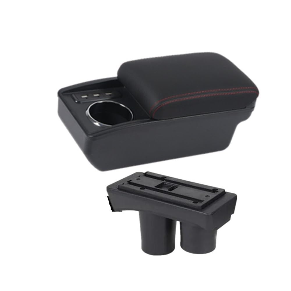 Yulegudi M1 Red Line 3Usb Car Armrests For Citroen For C-Elysee 2012-2017 2018 2019