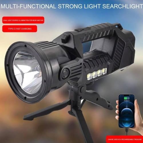 Image of CBEX Multi-Functional LED Searchlight and Spot Light Combo, 6 Modes, Rechargeable and Long-Lasting for Hunting, Hiking, and Emergencies