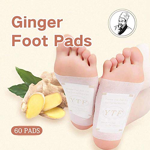 Foot Pads - (60Pads) Ginger Foot Patch for Better Sleep and Anti-Stress Relief