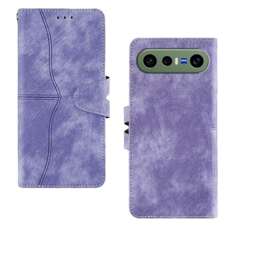 Image of amazon basics Vivo X300FE 5G Flip Cover | Card Pockets Wallet & Stand | Flip Cover for Vivo X300FE 5G (Purple)