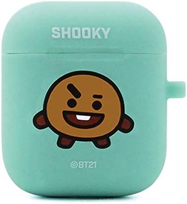 LINE FRIENDS BTS BT21 New Official Merchandise - Apple Airpods TPU Case (SHOOKY)