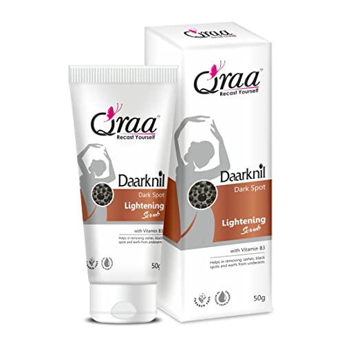 Image of Qraa Daarknil Polisher for Intimate brightening /Dark Spots /Uneven Tone | For Dark Underarms, Neck, Knees, Elbows and Inner Thigh (50gm)