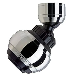 Siroflex 2525/5S Saturn Rompigetto Aeratore Doccetta Rubinetto Cucina Made in Italy Cromato Nero | Aeratore Rubinetto Con Prolunga Snodabile | Areatore Per Rubinetti Con Risparmio Idrico E Filtro
