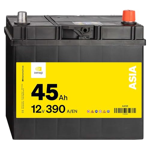 Denagi ASIA Autobatterie A45R 12V 45Ah 390A/EN Starterbatterie Denagi ASIA Autobatterie A45R 12V 45Ah 390A/EN Starterbatterie