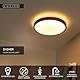 LUCIDE DASHER - Deckenleuchte Badezimmer - Ø 41 cm - LED - 1x24W 2700K - IP44 - Bewegungssensor - Schwarz