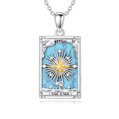 MISTBEE Tarot Card Necklace 925 Sterling Silver The Stars...