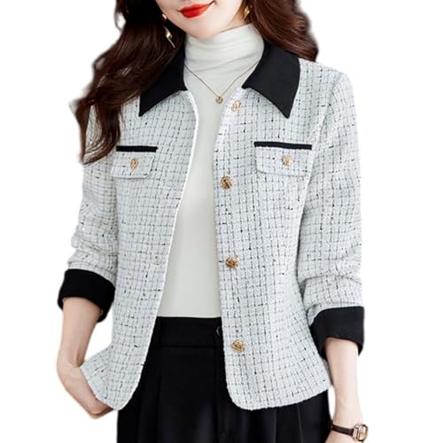 Veste courte élégante en polyester pour femme JYHBHMZG, tenue quotidienne d'automne chic
