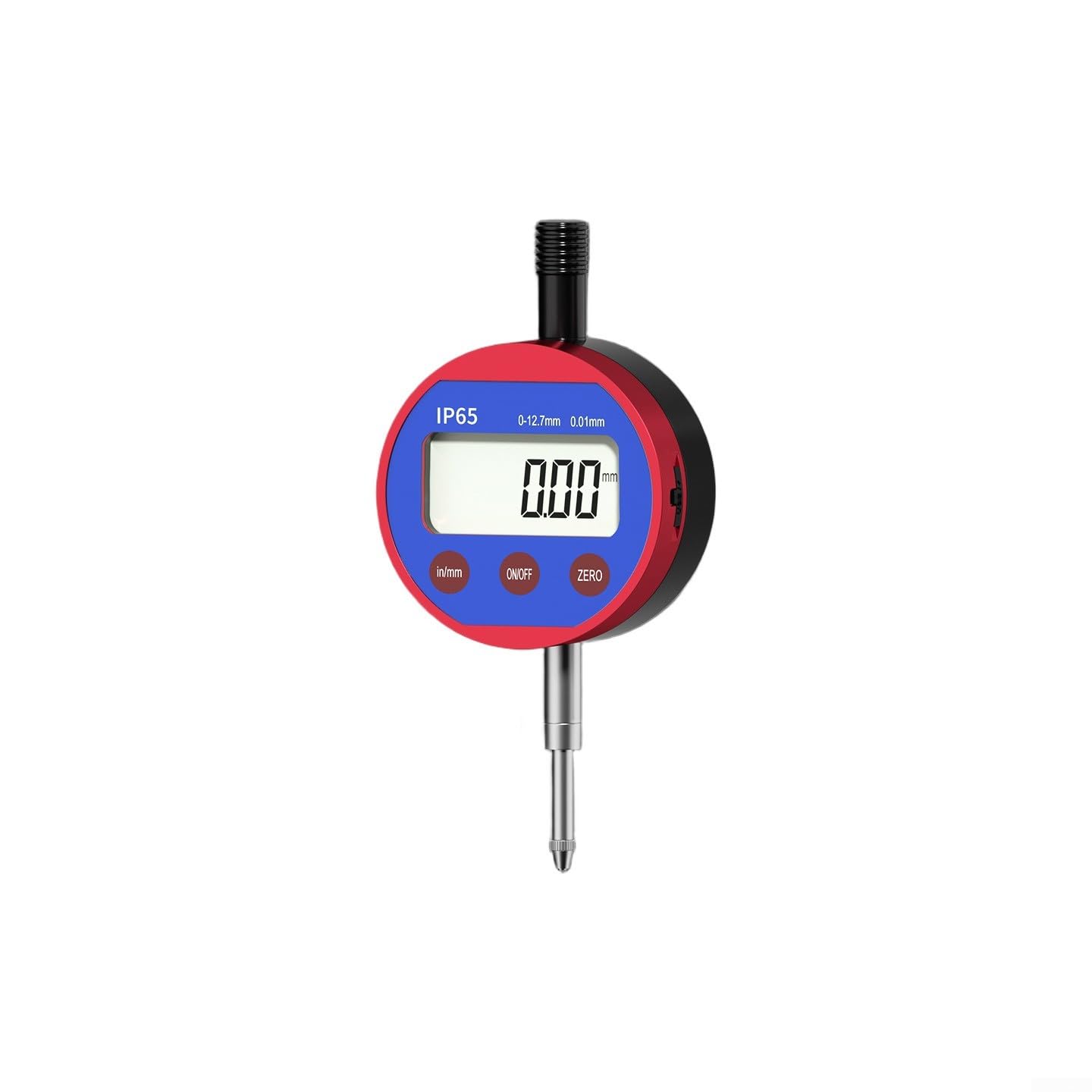 Instrumento de medición digital recargable con pantalla LCD, sondas intercambiables y control de palanca de elevación, métrico y unidades, resistente al agua, para indicador de esfera y micrómetro (0