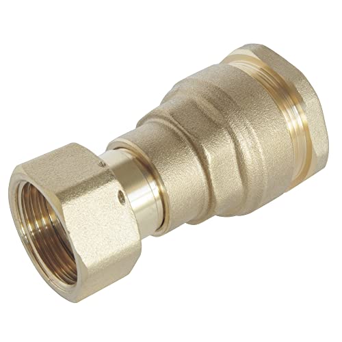 Somatherm 858-25-20S Straight Connector with Pe25-Nut Prisoner 20/27 Grey, Gray, Norme