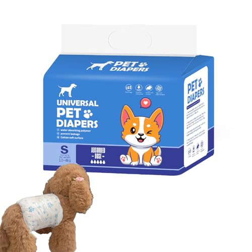 犬用 オムツ おむつ 女の子用 小型・中型犬用 入り ペットオムツ (S,青い男宝(12枚))