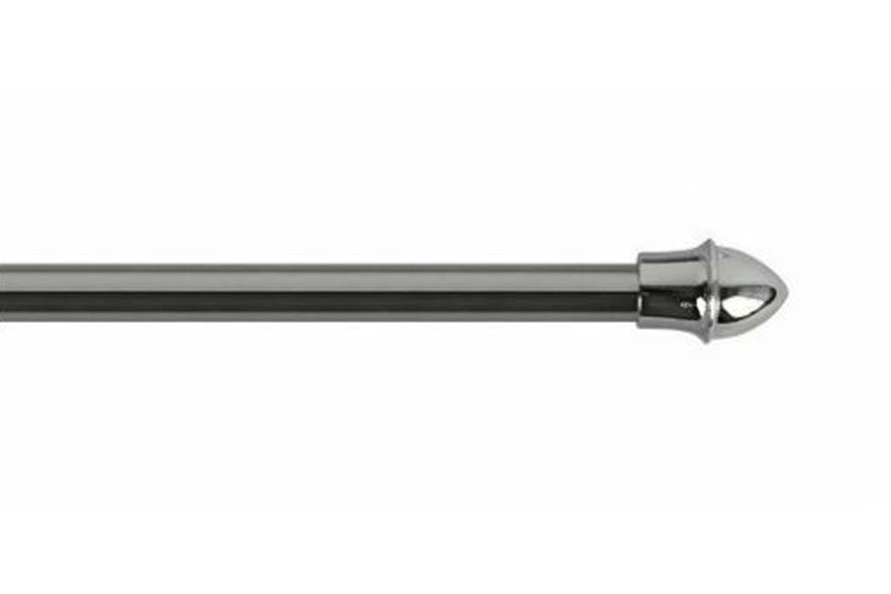 Proper Tools Cafe Rod, Curtain Pole Extendable, Telescopic Metal Rod - 55-85 cm (21.65" - 33.46") - For Kitchen, Bathroom - Silver