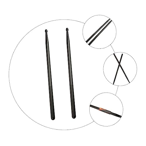 Baquetas de nylon para batería 1 par mango largo superficie suave miniatura 7