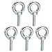 uxcell Lifting Eye Bolt M12 x 50mm Male Thread C15 Carbon Steel for Hanging, Pack of 5
