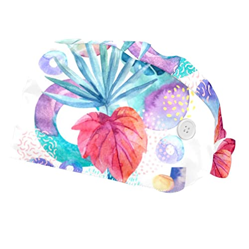 Casquettes de travail JDEZ ultra respirantes à motif aquarelle pour hommes et femmes