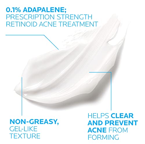 La Roche-Posay Effaclar Adapalene Gel 0.1% Acne Treatment, Prescription-Strength Topical Retinoid Cream For Face, Helps Clear And Prevent Acne And Clogged Pores #TOP2