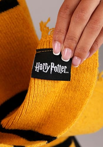 elope Harry Potter Hufflepuff House Lamb's Wool Scarf for Adults and Kids4