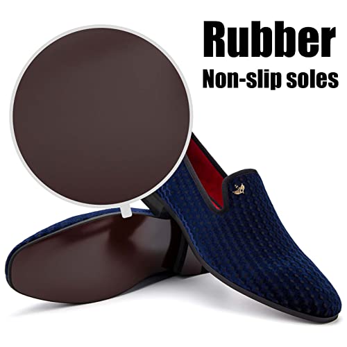 Image of JITAI Men's Dress Shoes - Casual Rubber & Leather Loafers for Men - Fashion Business Formal Wear