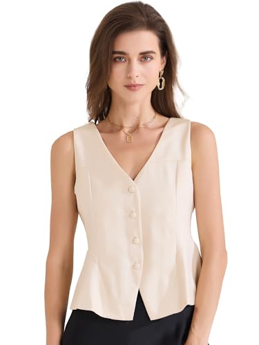 Gilet de costume femme Allegra K blazer chic sans manches