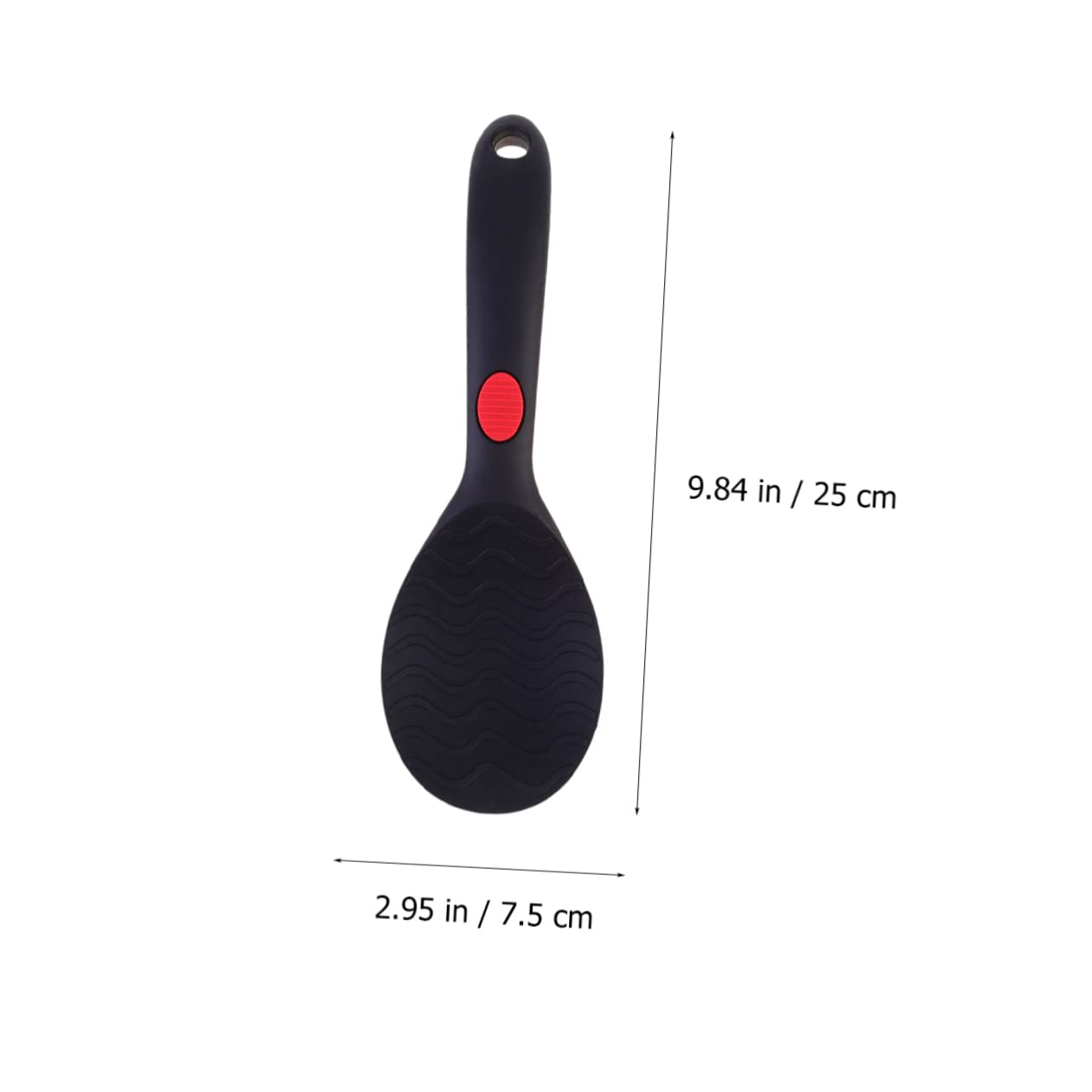 Alipis 3piezas Cuchara De Arroz De De Alimenticio Utensilio De Cocina Antiadherente y Práctico Con Botón Antideslizante Para o Negro