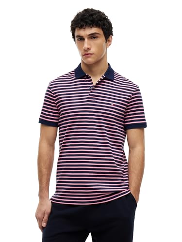 Image of Tommy Hilfiger Mens Short Sleeve Casual Polo Shirts in Regular Fit with Liquid Cotton