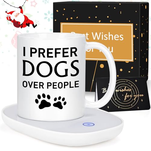 LiqCool Dog Lover Gifts, I Prefer Dogs Over People Coffee Mug wit...