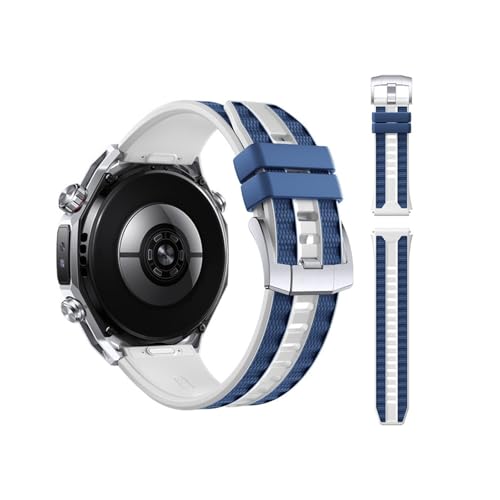 [PLYYQZM] 22mm�N�C�b�N�{�^���V���R���X�g���b�v,�ɍ��� Hua wei GT6 GT5 Pro GT4 46mm GT Runner 2 �X�|�[�c�o���h,�ɍ��� Hua wei Watch 5 4 �u���X���b�g�ɓK�p(Blue,For GT5