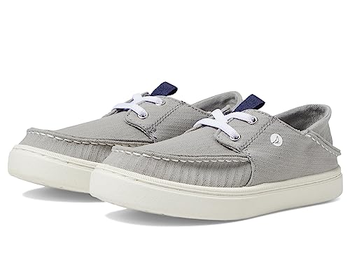 Sperry Boy's Offshore Lace Washable (Little Kid/Big Kid) Grey 4 Big Kid M