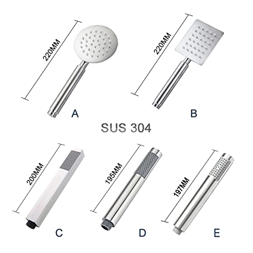 Douchette à main en acier inoxydable brossé pour douche chic - 3