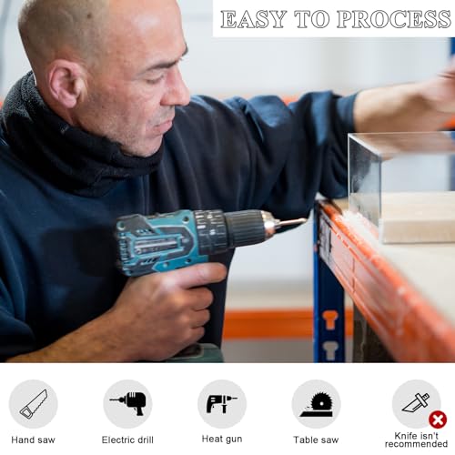 Image of Roowest 1 Pcs 36 x 48 Inch, 1 /4 Inch Thick Clear Acrylic Sheet Plastic Acrylic Sheet Cut to Size Acrylic Board Panel for Craft Engraving Display