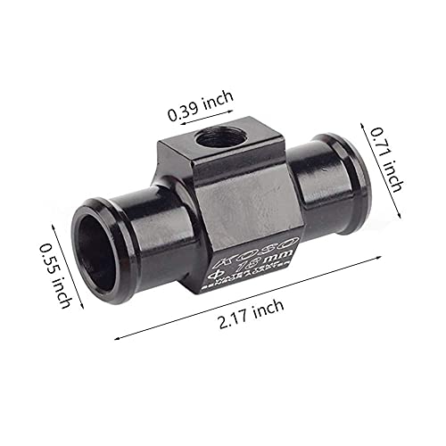 Thermomètre Moto Instruments Température de l'eau Affichage numérique Jauge Plus Lecteur Adaptateur capteur (Red+18mm Sensor Adapter) (s, BLUE) - Image 3