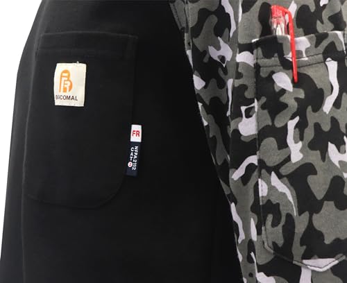 BOCOMAL FR Shirts Flame Resistant Shirts NFPA2112 7oz Work Men's Fire Retardant Henley Shirt - Image 6