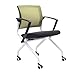 Home Office Schreibtischstuhl Konferenzstuhl Mitarbeiter Stuhl 4-beiniger Mesh-Sessel Konferenzstuhl Klappstuhl Ausbildung Stuhl Home Study Task Chair ( Farbe : Grün , Size : 53 x 62 x 86cm )