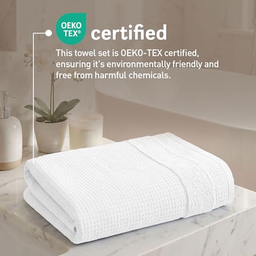 Image of MYTRIDENT Towels for Bath, Finesse Fashion Premium Towel Collection, 100% Cotton Towel, 1 Bath Towel for Men /Women, Highly Absorbent Towels for Bath, 600 GSM, White