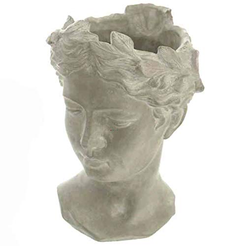 Preisvergleich Produktbild Shophaus24 Kopf Skulptur Büste, Übertopf. Höhe 27 cm