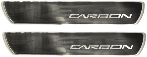 2006-2013 Z06 Corvette Silver & Black Carbon Fiber Door Sill Plates