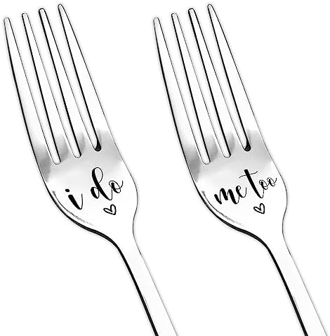 Bride and Groom Fork Gifts for Bridal Shower Gifts for Daughter Bride to Be Unique Marriage Gifts for Couples Wedding Engagament Gifts for Best Friend Sister Couples Newly Engaged