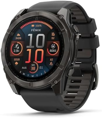 Garmin Amoled Smartwatch Fenix 8-51 MM | Premium Sports Watch with ...