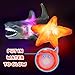 6 Pack Light Up Bath Toys & Magic Bath Book & Storage Bag for Toddler, No Hole Floating Ocean Animal with LED Flashing Colors, Glow Sensory Bathtub Toy for Kid, Water Table Toy, Gift for Boy Girl