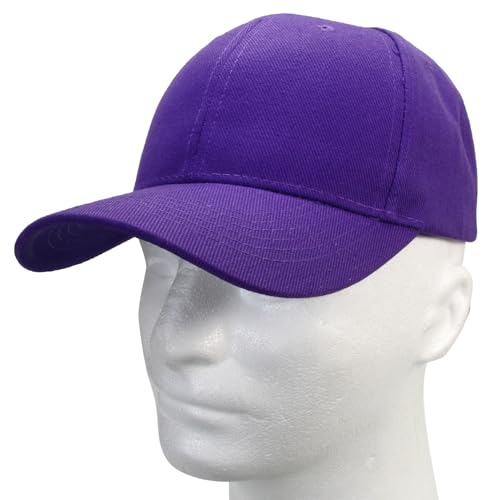 Image of Falari Wholesale Bulk Lot 12-Pack Baseball Cap Adjustable Size Plain Blank Solid Color