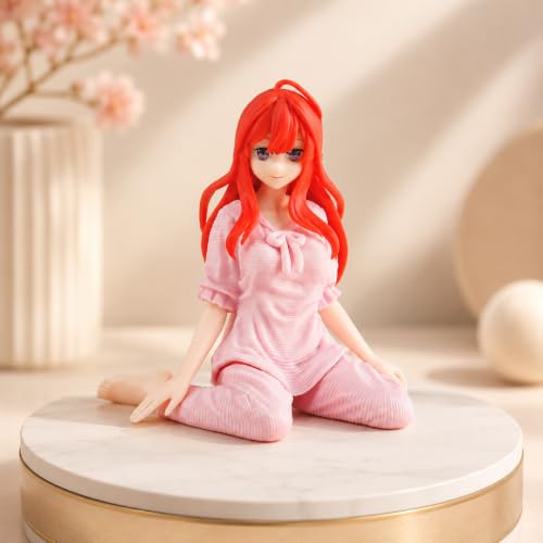 Image of Premium Action Figures Collectible for Office Desk, Study Table, Car Dashboard, Decoration for Anime Lovers, Fans, Kids, Collectors (Itsuki Nakana Sitting 9cm)