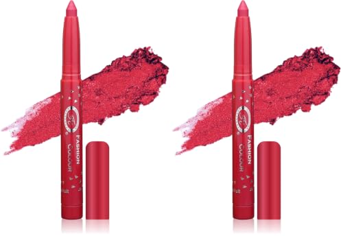 Image of FASHION COLOUR German Eyeshadow | Long-wearing | Easily Blendable Eye Shadow | High Pigmentation | Shimmery lids | Seamless glide | Eyeshadow Stick | Raspberry Fruit (Pack of 2)