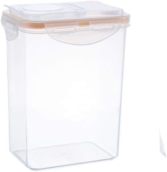 Food Storage Container， with Lids Airtight Cereal Sealed Plastic Container ，Used for Storing Sugar, Grains and Vegetables, 1800ml