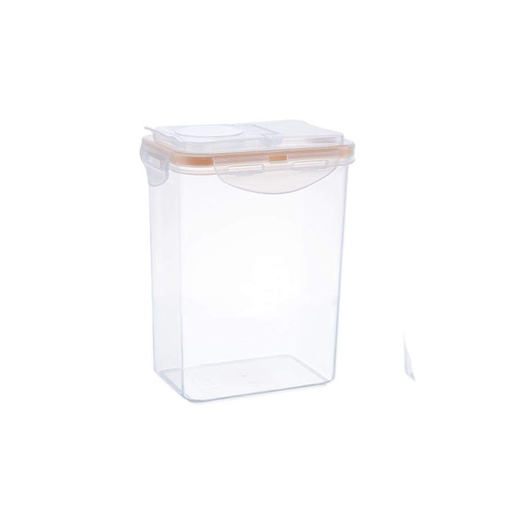 Food Storage Container， with Lids Airtight Cereal Sealed Plastic Container ，Used for Storing Sugar, Grains and Vegetables, 1800ml