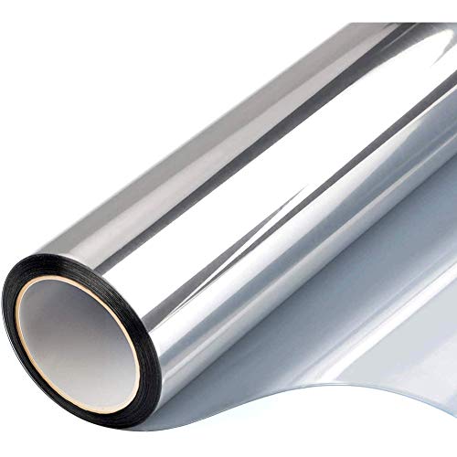 Película de vidrio reflectante para ventana de un solo sentido, con control de calor, autoadhesiva, antiUV, 45 cm x 200 cm